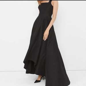 White House Black Market one shoulder tafetta how